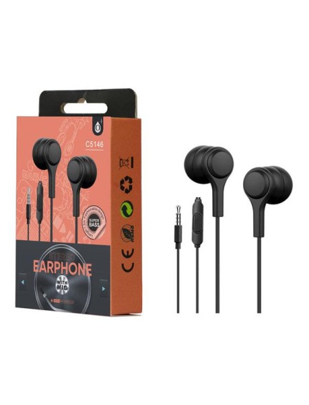 Auriculares + Microfono intrauditivos Lenoy C5146 Negro One+
