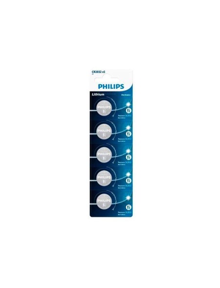 Pila boton litio CR2032 3v Philips ( 5pcs)