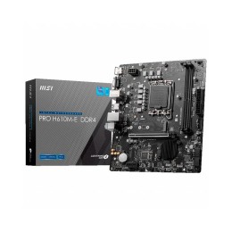 Placa base MSI Pro H610M-E / Socket 1700 / 2xDDR4 / MATX / 12-13-14th Gen. / 911-7D48-007 / 911-7D48-038 / 911-7D48-062
