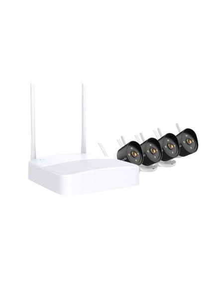 Kit de Videovigilancia inalambrico TENDA / 4x Camaras Ip HD / 4x Canales / K4W-3TC