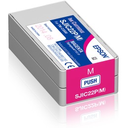÷ Tinta original epson sjic22p magenta 32.5ml