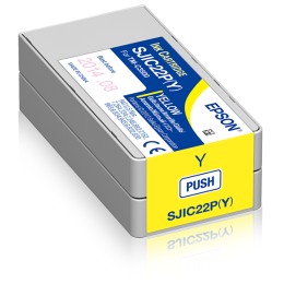 ÷ Tinta original epson sjic22p amarillo 32.5ml
