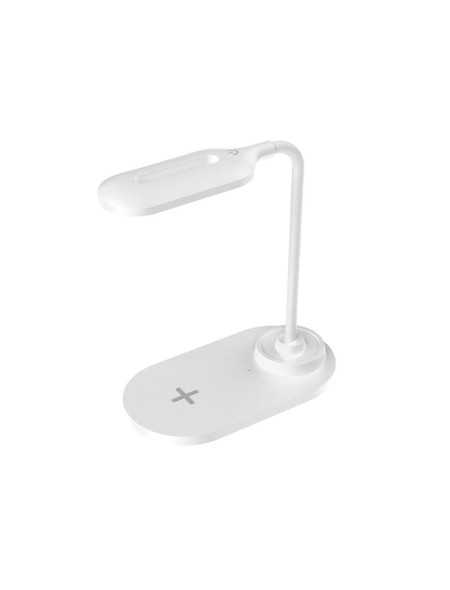 Lampara de mesa flexible Led NA0471 + Cargador rapido inalámbrico Qi 15w / Blanca / One+ / 2004711