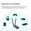Tarjeta de red PCI-E Wifi 6 / AX1800 / Bluetooth 5.2 / 2x Antenas / TP-LINK / ARCHER TX20E