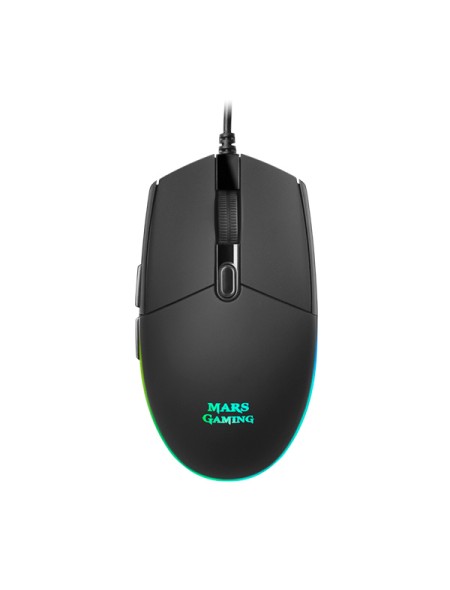 ÷ Mouse mars gaming rgb mmg black 3200dpi 6 botones iluminacion flow switches huano