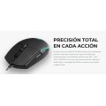 ÷ Mouse mars gaming rgb mmg black 3200dpi 6 botones iluminacion flow switches huano