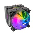 ÷ Ventilador con disipador para cpu mars gaming mcpu-xt black dual argb 6 heatpipes tdp 300w doble dis