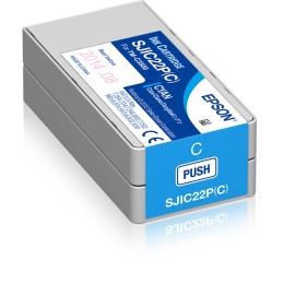 ÷ Tinta original epson sjic22p cian 32.5ml