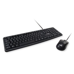 ÷ Teclado y mouse equip life usb  portugues color negro