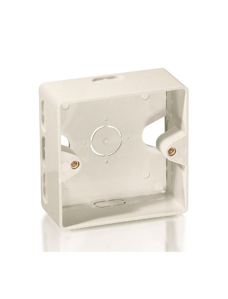 ÷ Caja de superficie equip para montaje de rosetas 125725 / 125762 / 125761 / 125772 color blanco 1255