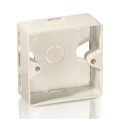 ÷ Caja de superficie equip para montaje de rosetas 125725 / 125762 / 125761 / 125772 color blanco 1255