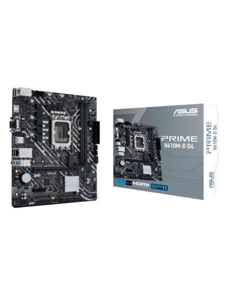 Placa base Asus Prime H610M-D D4 / Socket 1700 / 2xDDR4 / MATX / 12-13th Gen. / 90MB1A00-M0EAY0