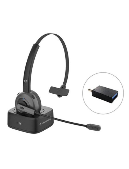 ÷ Headset bluetooth conceptronic con base de carga polona03bd